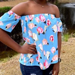 handmade strapless blouse